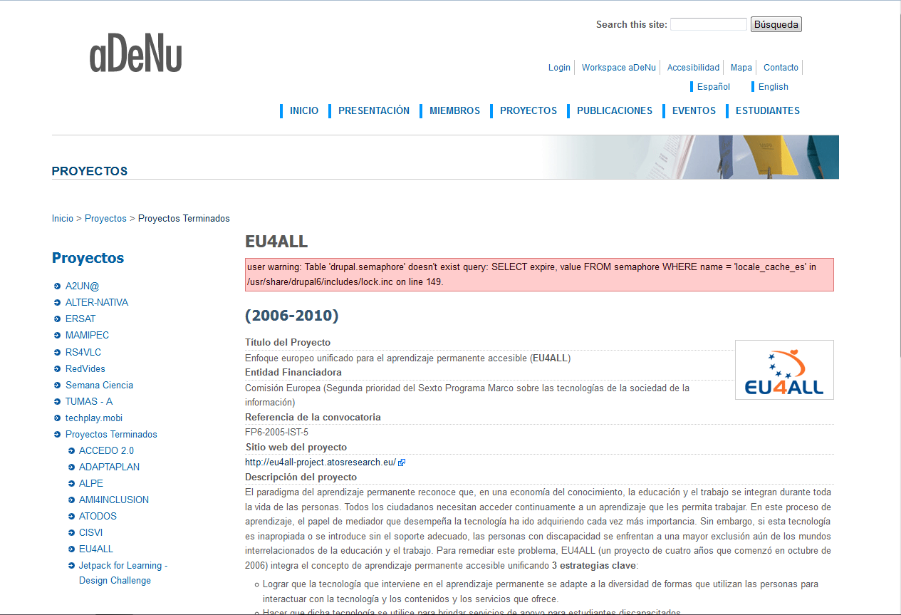 web de aDeNu.