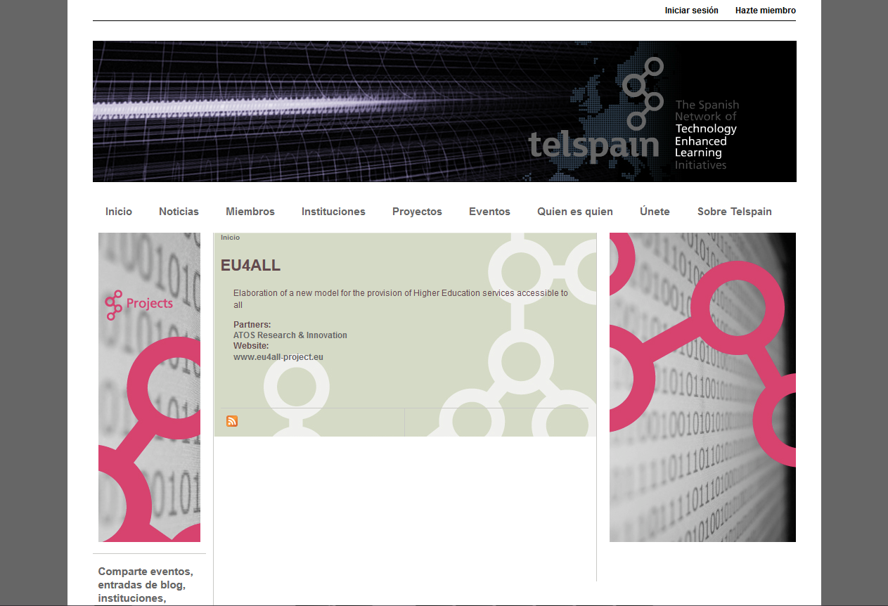 Captura de pantalla la web de TelSpain.