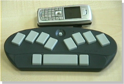 foto de un teclado Braille
